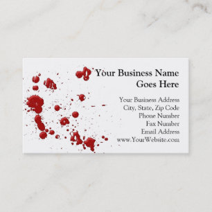 Eeew, is that blood on your business card