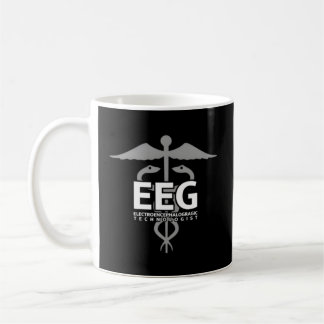 Eeg Tech Eeg With Caduceus Front Back Coffee Mug