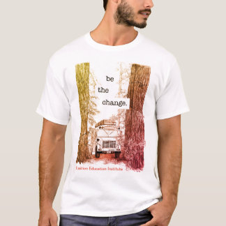 EEI bus in the redwoods colourized Men's t-shirt
