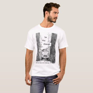 EEI bus in the redwoods t-shirt