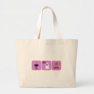 Eek, Boo, Mmmm Large Tote Bag