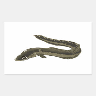 Eel Rectangular Sticker