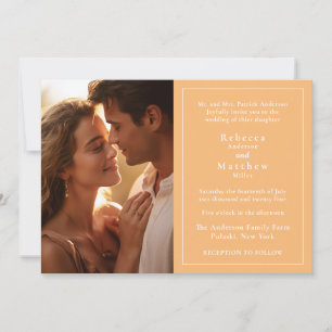 Eelegant Photo Wedding Invitation