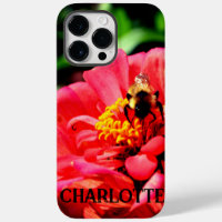 Eelgant red floral photo bumblebee