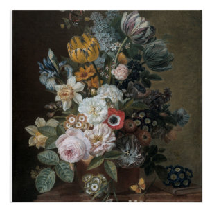 Eelke Jelles Eelkema Still Life With Flowers Poster
