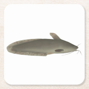 Eeltail Catfish Square Paper Coaster