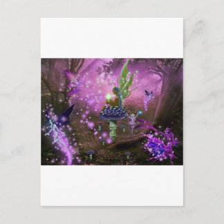 Een fonkelend bos postcard