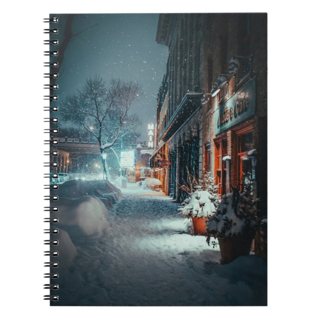 Een leuke winter notitie boek notebook (Front)