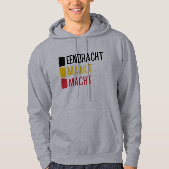 Eendracht Maakt Macht Belgian Motto Hoodie (Front)