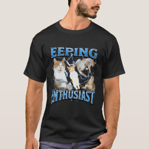 Eeping Enthusiast Funny Eepy Cat Meme Bootleg Grap T-Shirt