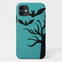 Eerie Bats iPhone 5 BT Case, Aqua
