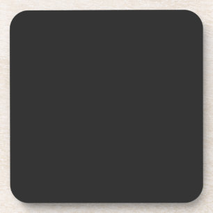 Eerie Black Solid Color Coaster