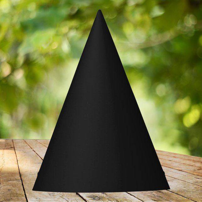 Eerie Black Solid Color  Party Hat (Creator Uploaded)