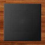 Eerie Black Solid Colour Ceramic Tile<br><div class="desc">Eerie Black Solid Colour</div>