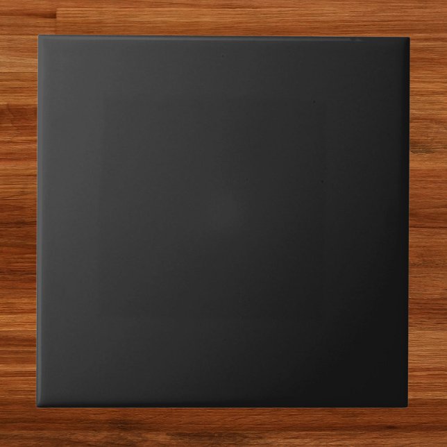 Eerie Black Solid Colour Ceramic Tile (Creator Uploaded)
