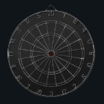 Eerie Black Solid Colour Dartboard<br><div class="desc">An intense and sophisticated deep black that exudes timeless elegance.Perfect for those seeking to make a bold statement.This powerful hue captures the essence of mystery and sophistication.This rich black colour is the ultimate choice for a striking and refined aesthetic.</div>
