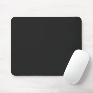 Eerie Black Solid Colour Mouse Pad