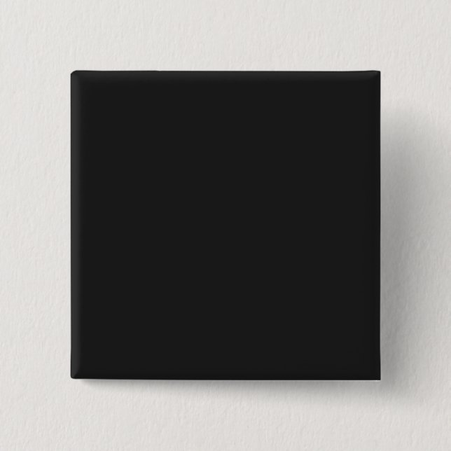 Eerie Black Square Pin-back Button (Front)