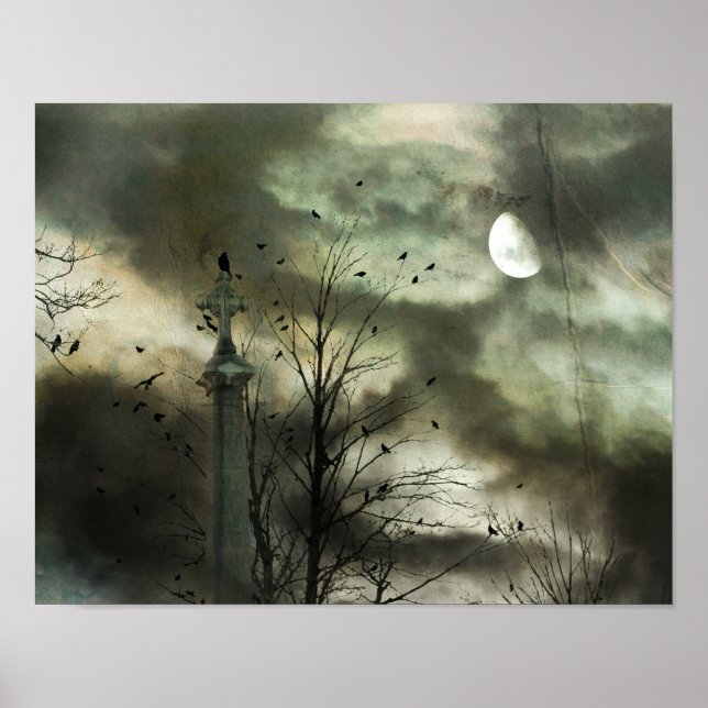 Eerie Crow Moon Poster (Front)