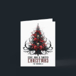 Eerie Dark Twisted Xmas Tree Skull Goth  Holiday Card<br><div class="desc">Eerie Dark Twisted Xmas Tree Skull Goth Holiday Card</div>