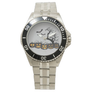 Eerie Elegance: Halloween Stainless Steel Bracelet Watch