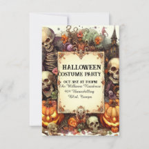 Eerie Evening Invite: Personalised Halloween Party