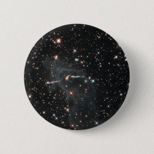 Eerie ghost in Carina Nebula 6 Cm Round Badge