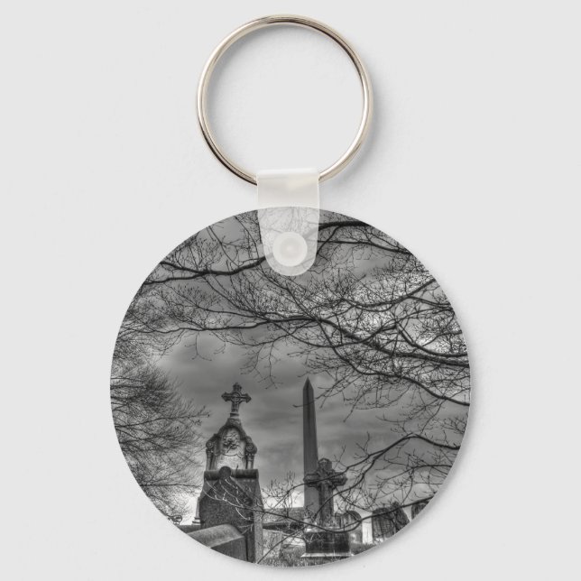 eerie graveyard key ring (Front)