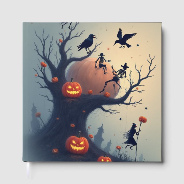 Eerie Halloween Tree Guest Book (Front)
