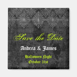 Eerie Halloween Wedding Save the Date Magnet