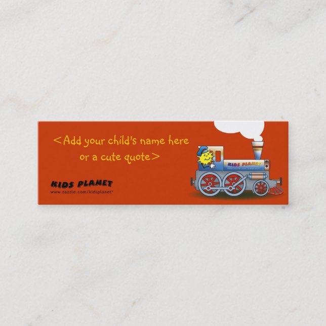 Eerie Locomotive - bookmark for kids Calling Card (Front)
