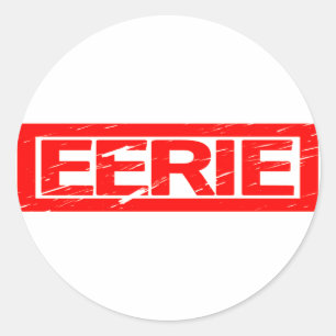 Eerie Stamp Classic Round Sticker