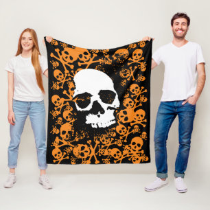 Eerie Symmetry: A Vibrant Array of Colourful Human Fleece Blanket