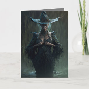 Eerie Witch Holiday Card