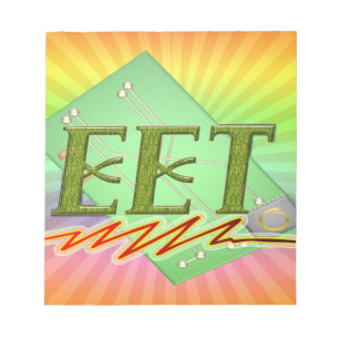 EET - ELECTRICAL ENGINEER TECH CIRCUIT BOARD LOGO NOTEPAD