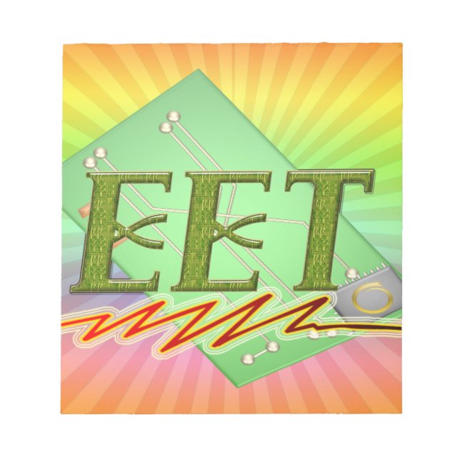 EET - ELECTRICAL ENGINEER TECH CIRCUIT BOARD LOGO NOTEPAD (Front)