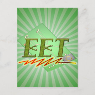 EET - ELECTRICAL ENGINEER TECH CIRCUIT BOARD LOGO POSTCARD