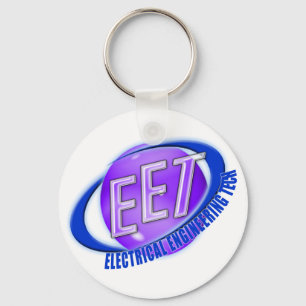 EET ORB SWOOSH LOGO ELECTRICAL ENGINEERING TECH KEY RING