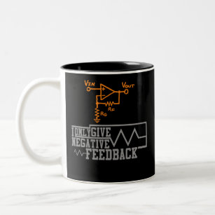EEVblog Negative Feedback TShirt Two-Tone Coffee Mug