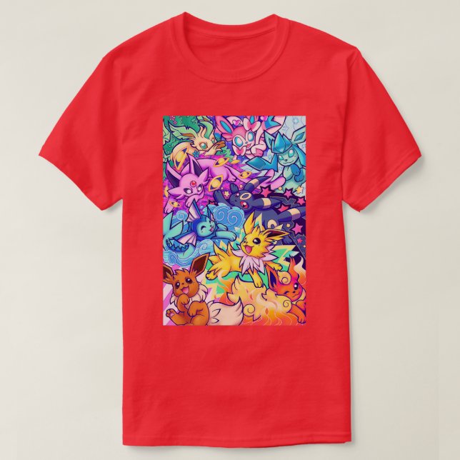 Eeveelutions Ver2  T-Shirt (Design Front)