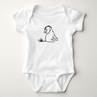 Eeyore Looking at His Tail Baby Bodysuit
