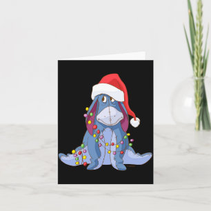 Eeyore Santa Claus  Card