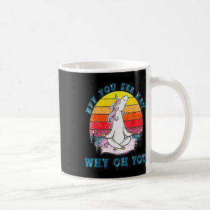 Eff You See Kay Why Oh You Funny Retro Unicorn Yog Coffee Mug