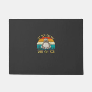 Eff You See Kay Why Oh You - Funny Vintage Sloth L Doormat