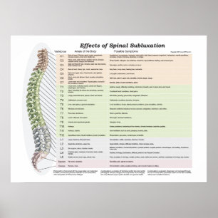 Effects of Spinal Subluxation Poster Chiropractic