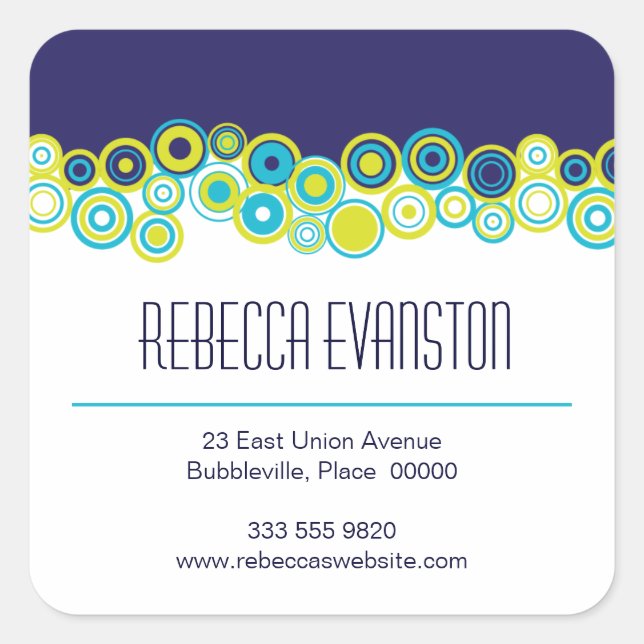 Effervescence Personal Contact Sticker (Front)