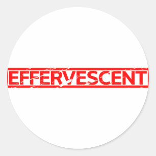 Effervescent Stamp Classic Round Sticker