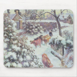 Effet de Neige a Montfoucault, 1882 Mouse Pad
