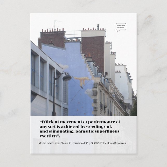 Efficient movement - postcard (Front)