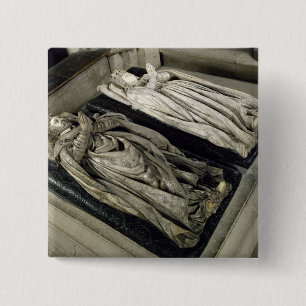 Effigies of Henri II and Catherine de Medici 15 Cm Square Badge